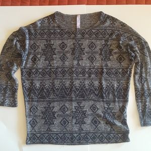Alya Black and Grey Sweater